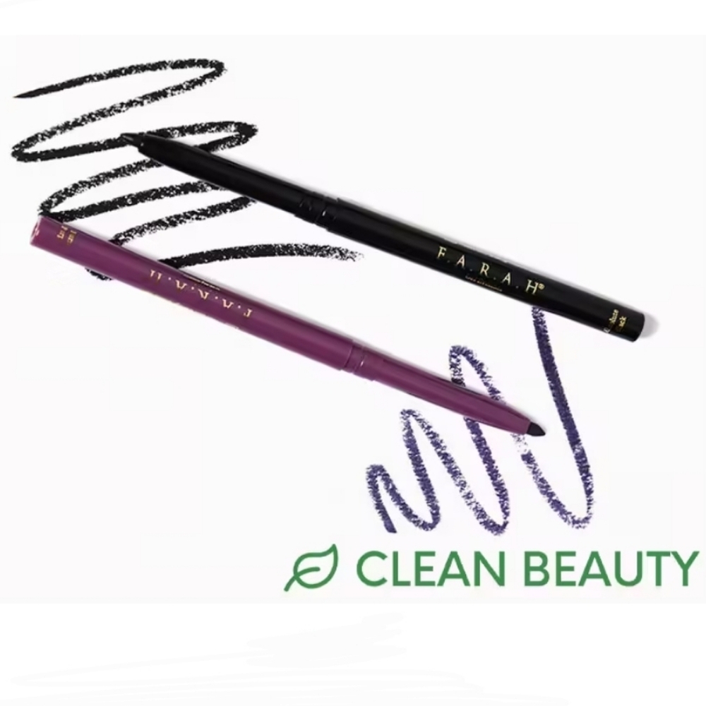 F.A.R.A.H - Eyeliner Duo - Colors: Absolute Black & Burnt Purple